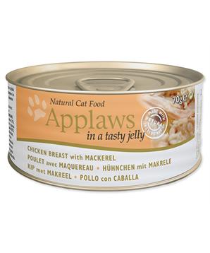 Konzerva APPLAWS Jelly Chicken & Mackerel