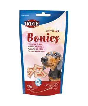 Soft Snack BONIES Light - měkké kostičky hovězí/krůta 75g