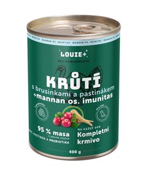 Louie konz.pro psy krůtí, brusinky,prebiotika 400g