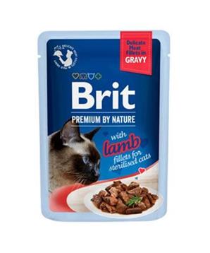 Brit Premium Cat D Fillets Gravy Lamb Sterilised 