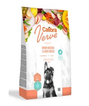 Calibra Dog Verve GF Junior M&L Chicken&Duck