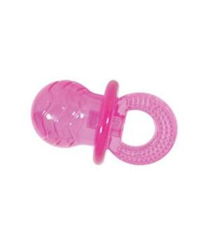 Hračka pes dudlík TPR POP PACIFIER růžová Zolux