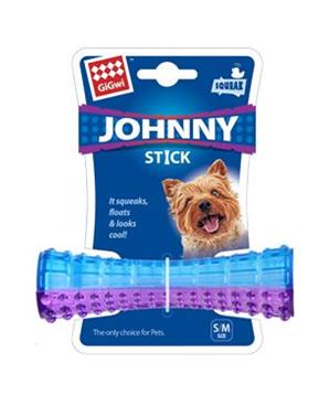 Hračka pes GiGwi Johnny Stick Small aport modro/purpur