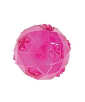 Hračka pes míček TPR POP BALL 6cm růžová Zolux