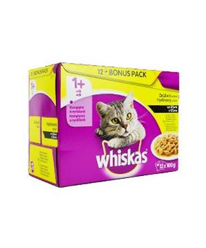 Whiskas kapsa Drůbeží výběr ve šťávě 12x100g