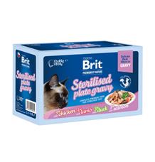 Brit Premium Cat D Fillets Gravy FamPlate Steril.