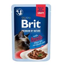 Brit Premium Cat D Fillets Gravy Lamb Sterilised 