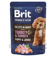 Brit Premium Dog Puppy Fillets Gravy Turkey&Carrots85g